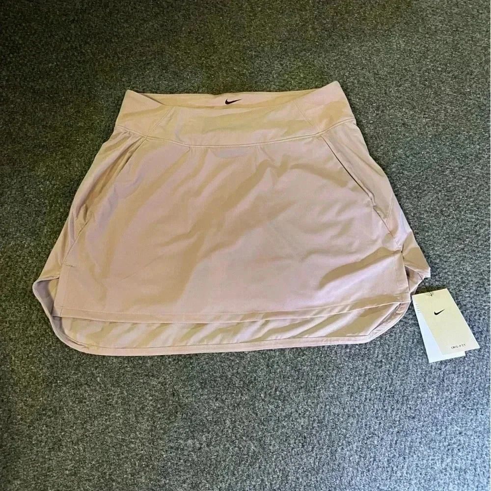 NWT Nike Dri-FIT Bliss Mid-Rise Training Skort Pink - Picture 2 of 3